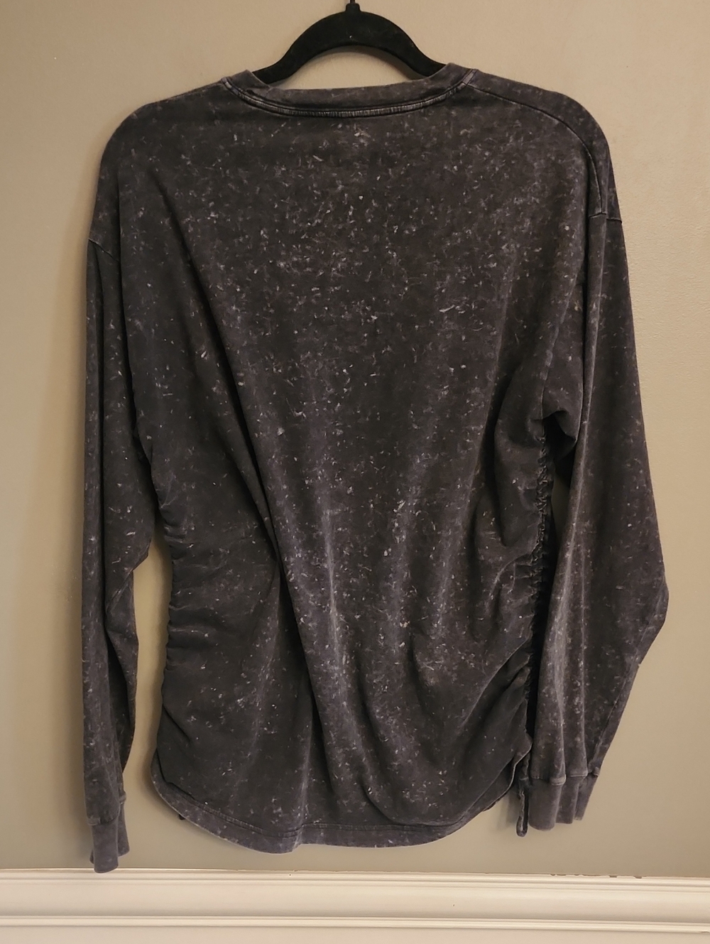 PINK Victoria's Secret Mineral Wash Long Sleeve Shirt - Charcoal - Picture 6 of 16